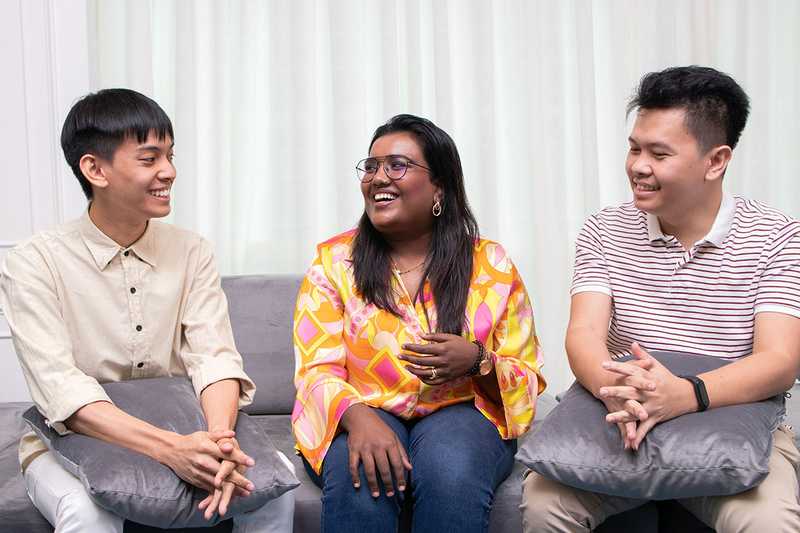 Chee Chong, Anne Gomez and Standley Gury